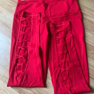 Victoria's Secret Sport Red Leggings